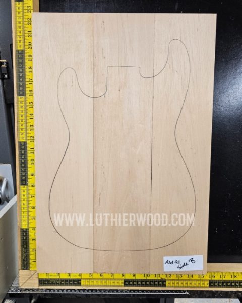 Alder 3 Piece Guitar & Bass Body Blank Set