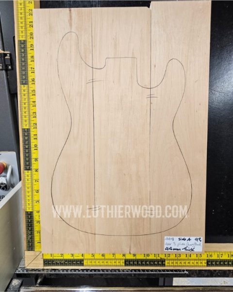 Alder 3 Piece Guitar & Bass Body Blank Set