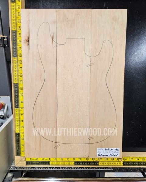 Alder 3 Piece Guitar & Bass Body Blank Set