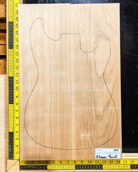 American Red Alder 2 Piece Body Blank 101