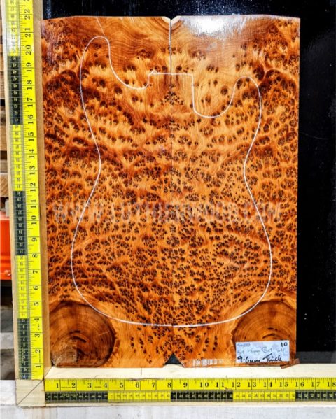 Thuya Burl Bookmatched Guitar Top Set