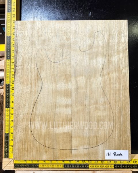 White Limba / Korina Two Piece Body Blank 161