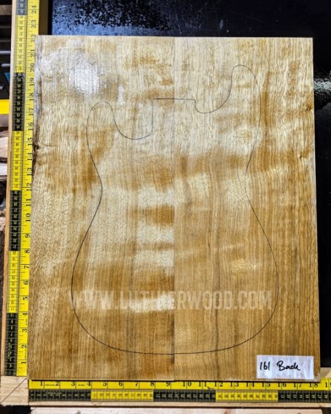 White Limba / Korina Two Piece Body Blank 161