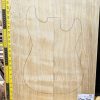 White Limba / Korina Two Piece Body Blank 161