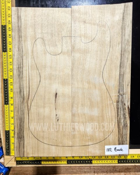 White Limba / Korina Two Piece Body Blank 162