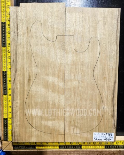 White Limba / Korina Two Piece Body Blank