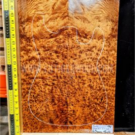 Thuya Burl Bookmatched Guitar & Bass Top Set