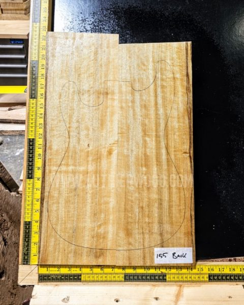 Korina / White Limba Guitar Body Blank Set