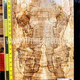 Spalted Flame Ash Set 100 Guitar / Bass making top set