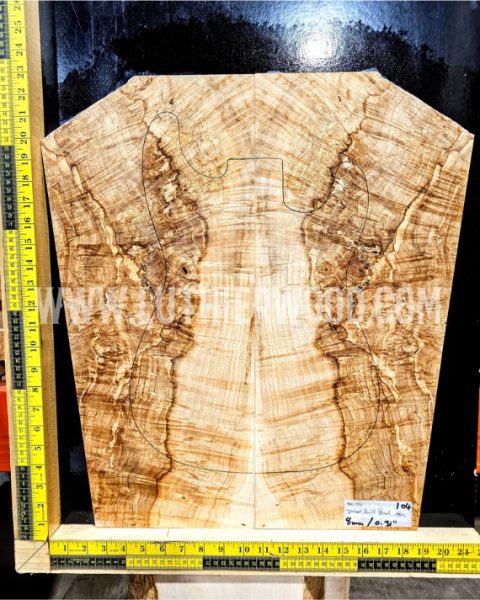 Master Grade Spalted Flame Ash Bookmatched Set