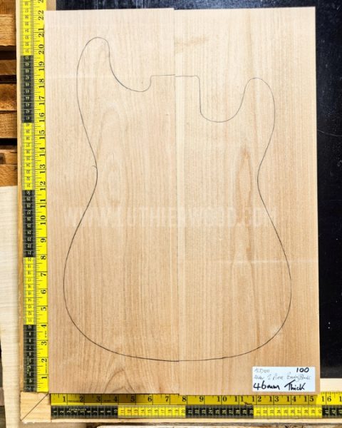 American Red Alder Two Piece Guitar Body Blank