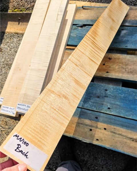 Flame Maple Guitar Neck Blank