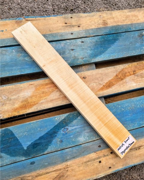 Flame Maple Guitar Neck Blank Quarter sawn. Global Shipping