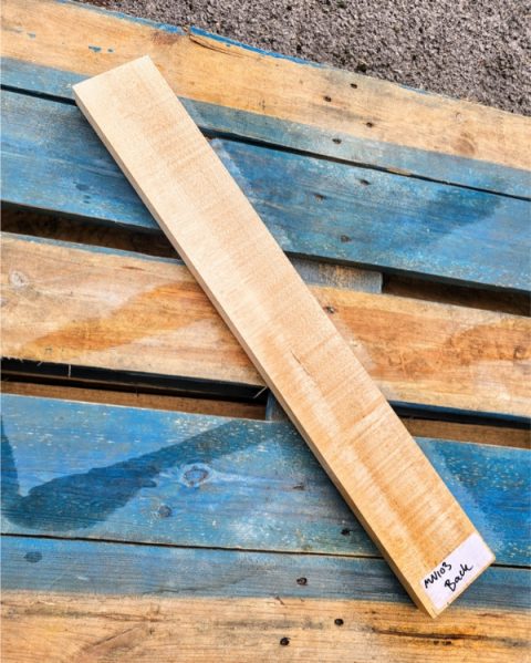 Flame Maple Guitar Neck Blank Quarter sawn. Global Shipping