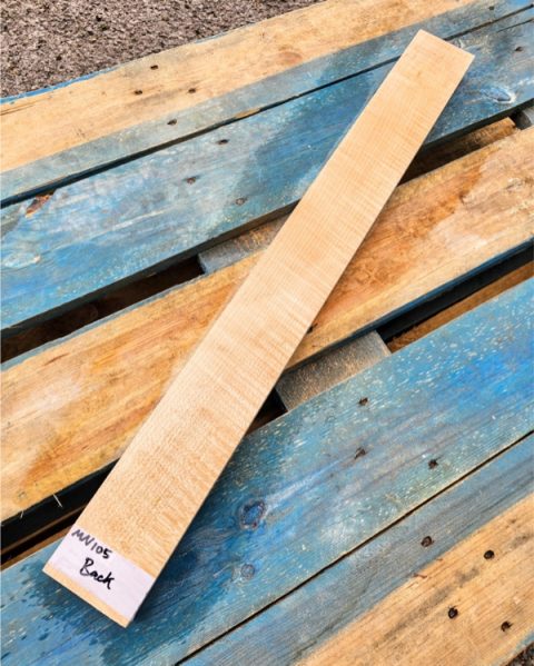 Flame Maple Guitar Neck Blank Quarter Sawn
