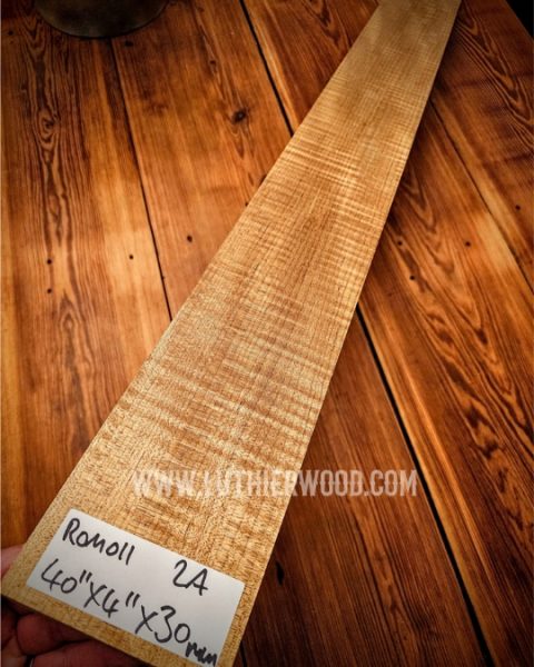 2A Roasted Flame Maple Guitar & Bass Neck Blank