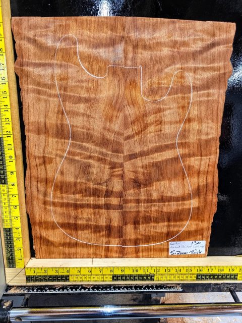Ancient Quilted Redwood Bookmatched Set