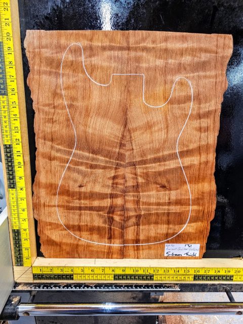 Ancient Quilted Redwood Bookmatched Set