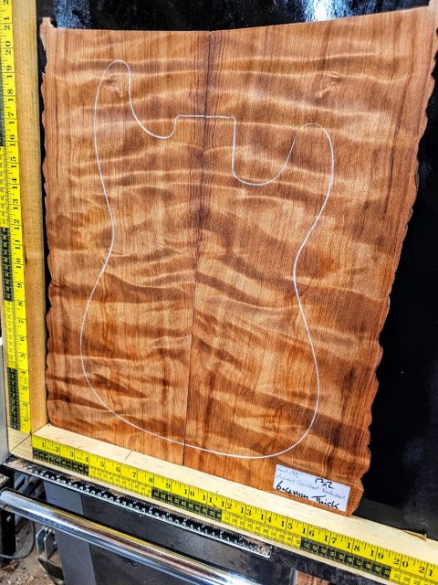 Ancient Quilted Redwood Bookmatched Set
