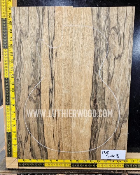 Black Limba Two Piece Guitar Body Blank Set Luthier Wood