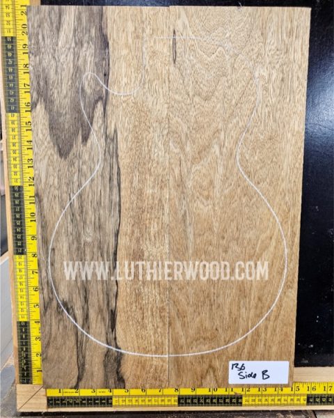 Black Limba Two Piece Guitar Body Blank Set Luthier Wood