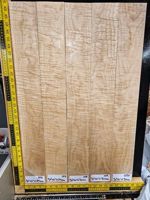 flame maple guitar neck blank