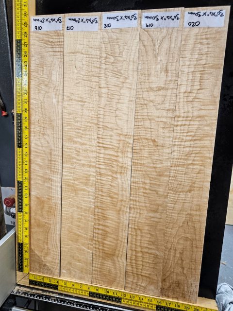 flame maple guitar neck blank