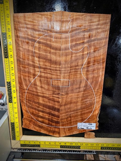 Ancient Quilted Redwood Bookmatched Guitar Top Set