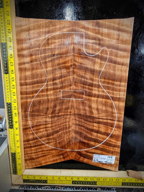 Ancient Quilted Redwood Bookmatched Guitar Top Set