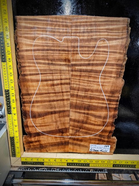 Ancient Quilted Redwood Bookmatched Guitar Top Set