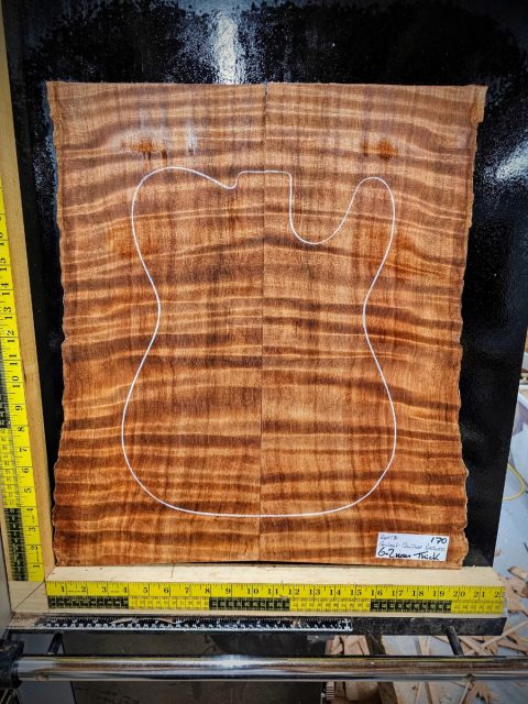 Ancient Quilted Redwood Bookmatched Guitar Top Set