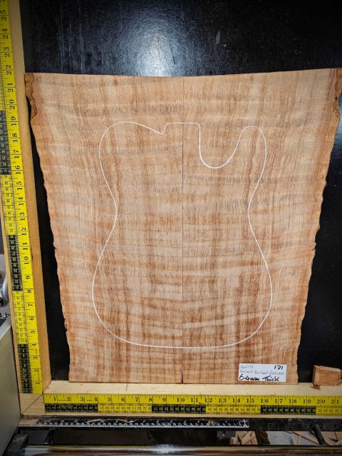 Ancient Quilted Redwood Bookmatched Guitar Top Set