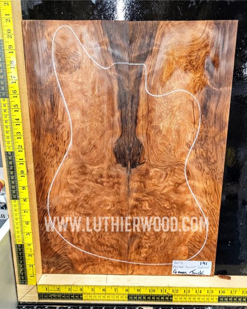 Ancient Quilted Redwood Guitar Top