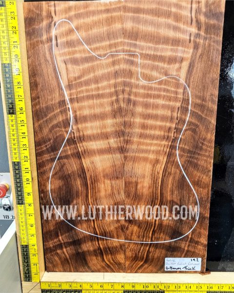 Ancient Quilted Redwood Guitar Top
