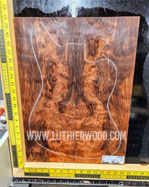 Ancient Quilted Redwood Guitar Top