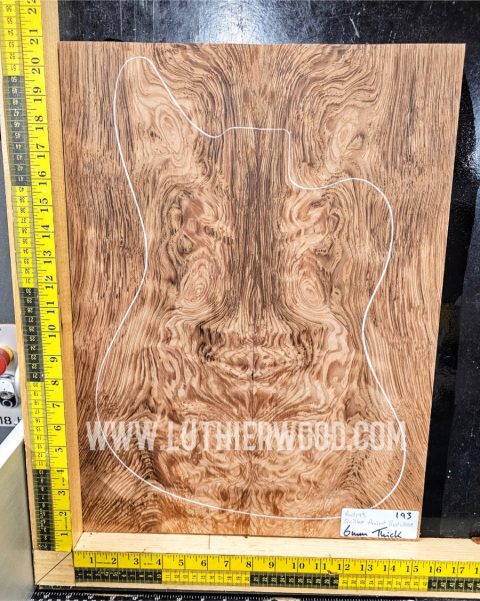 Ancient Quilted Redwood Guitar Top