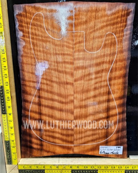 Ancient Quilted Redwood Bookmatched Set