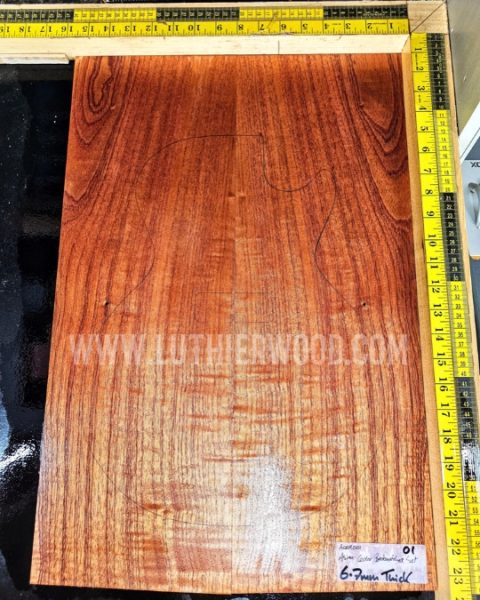 Asian Cedar bookmatched guitar top set