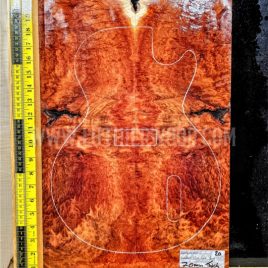 Australian Western Redbox Burl Bookmatched Guitar Top Set - Woods for Luthiers