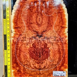 Australian Western Redbox Burl Bookmatched Guitar Top Set - Woods for Luthiers