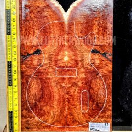 Australian Western Redbox Burl Bookmatched Guitar Top Set - Woods for Luthiers