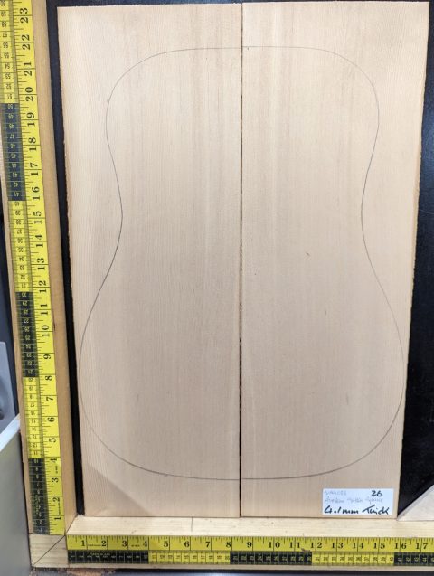 Alaskan Sitka Spruce AAA Acoustic Bookmatched Set