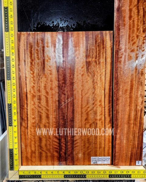 Bubinga acoustic guitar back & sides set