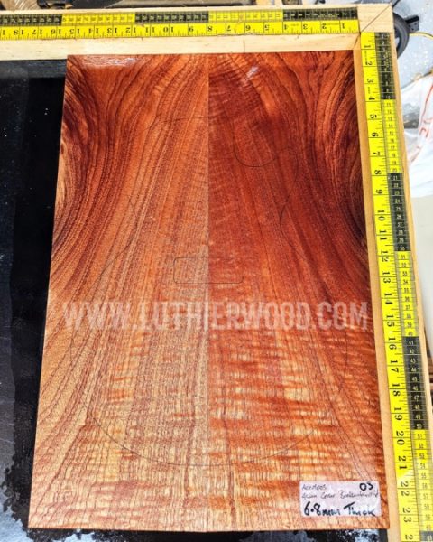 Asian Cedar Bookmatched Guitar Top Set