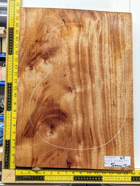 Prime Grade Mahogany One Piece Body Blank
