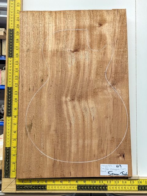 Prime Grade Mahogany One Piece Body Blank