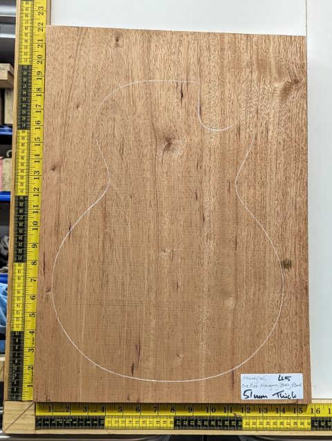 Prime Grade Mahogany One Piece Body Blank