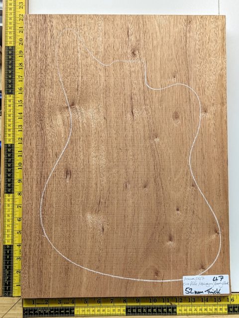 Prime Grade Mahogany One Piece Body Blank