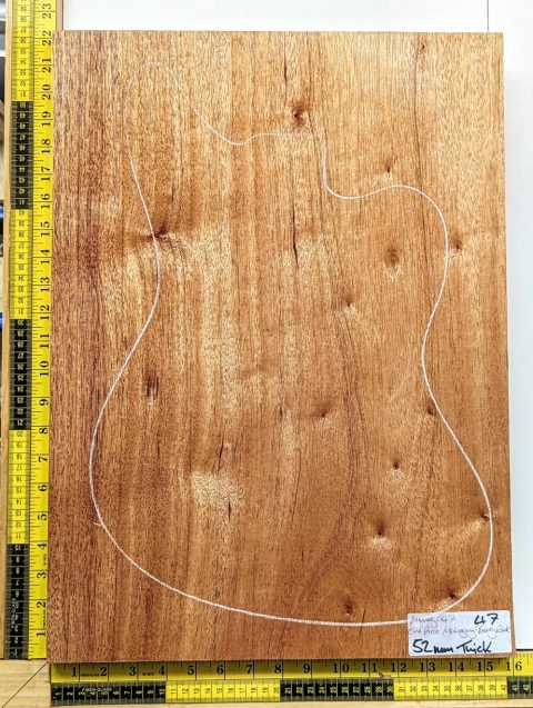 Prime Grade Mahogany One Piece Body Blank