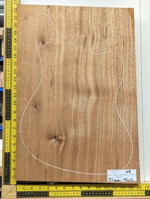Prime Grade Mahogany One Piece Body Blank